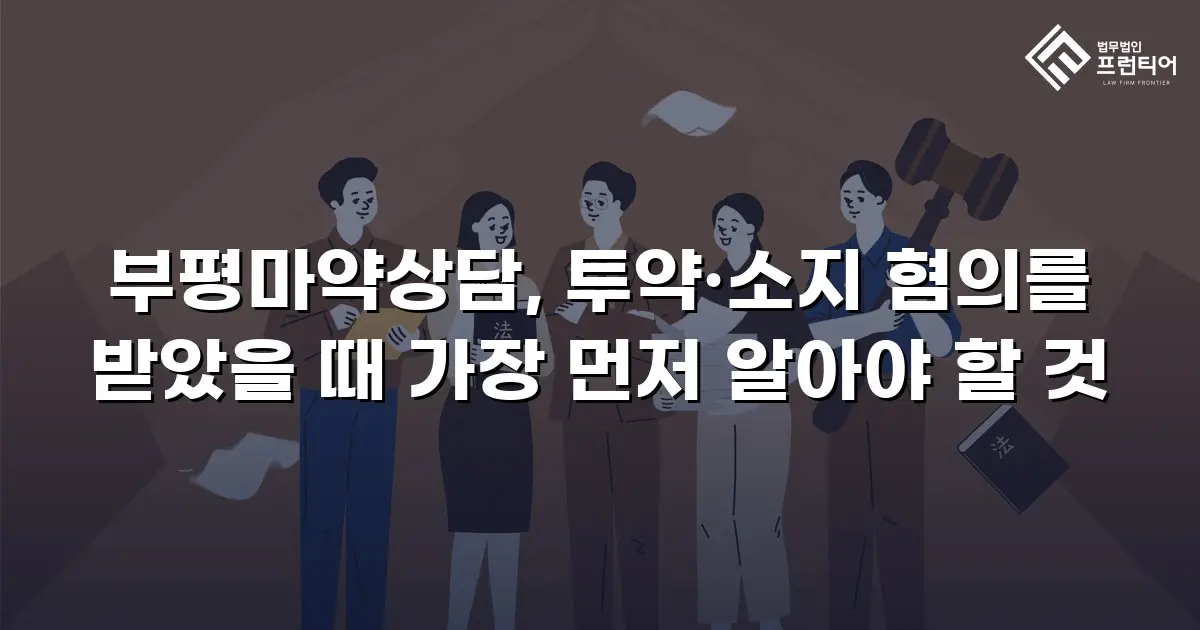 부평마약상담, 투약·소지 혐의를 받았을 때 가장 먼저 알아야 할 것