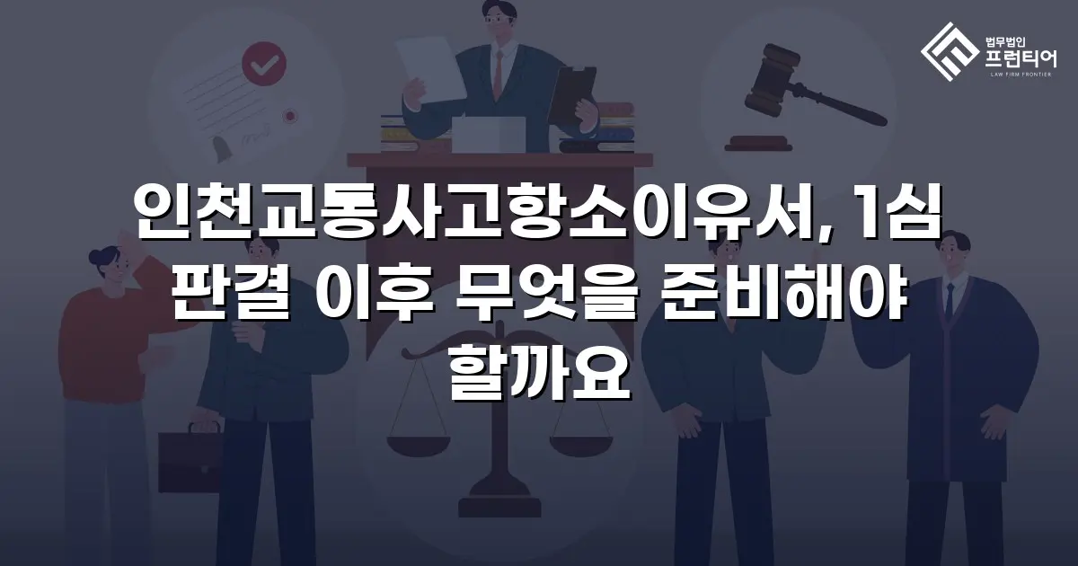 인천교통사고항소이유서, 1심 판결 이후 무엇을 준비해야 할까요