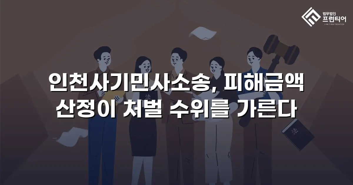 인천사기민사소송, 피해금액 산정이 처벌 수위를 가른다