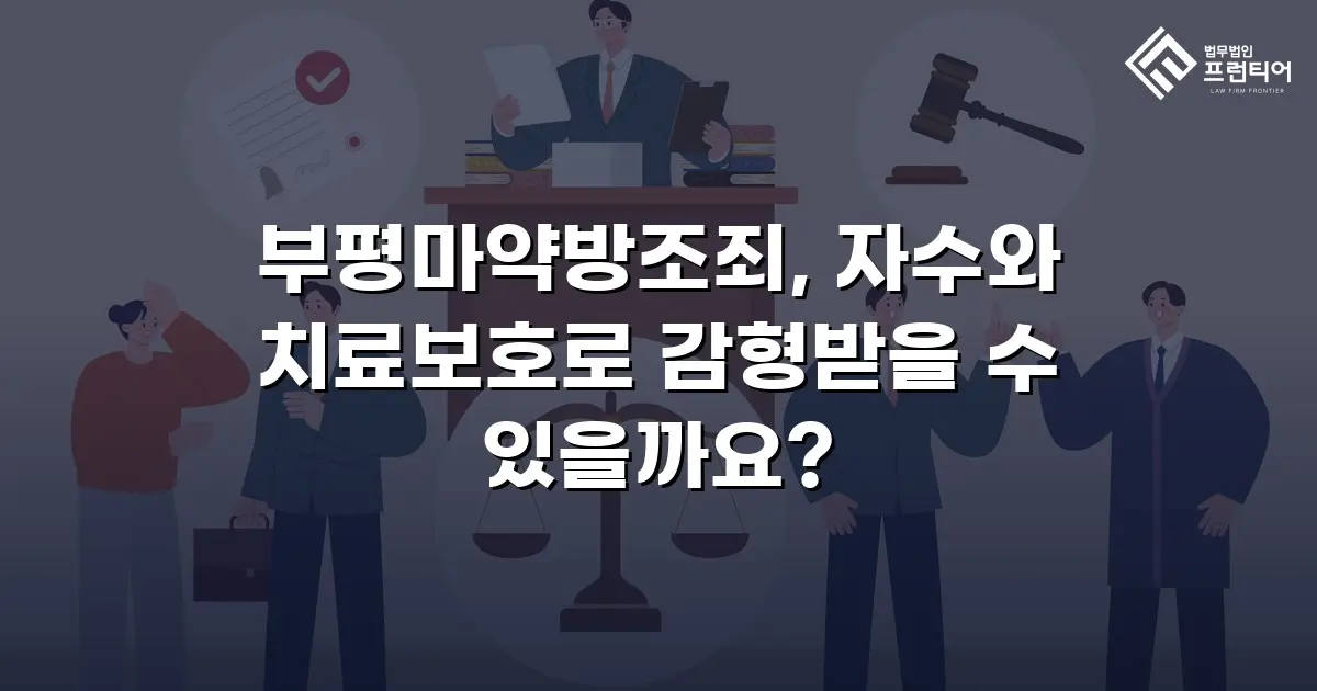 부평마약방조죄, 자수와 치료보호로 감형받을 수 있을까요?