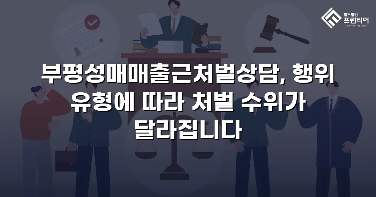 부평성매매출근처벌상담, 행위 유형에 따라 처벌 수위가 달라집니다