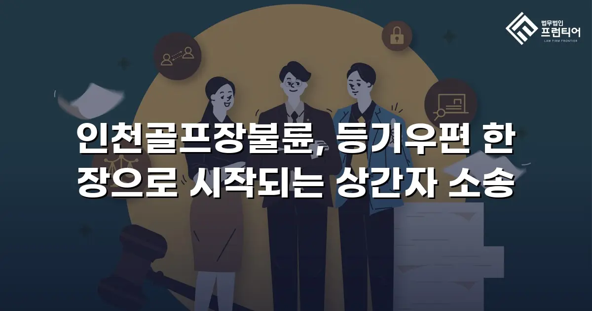 인천골프장불륜, 등기우편 한 장으로 시작되는 상간자 소송