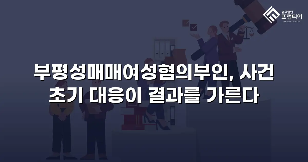 부평성매매여성혐의부인, 사건 초기 대응이 결과를 가른다