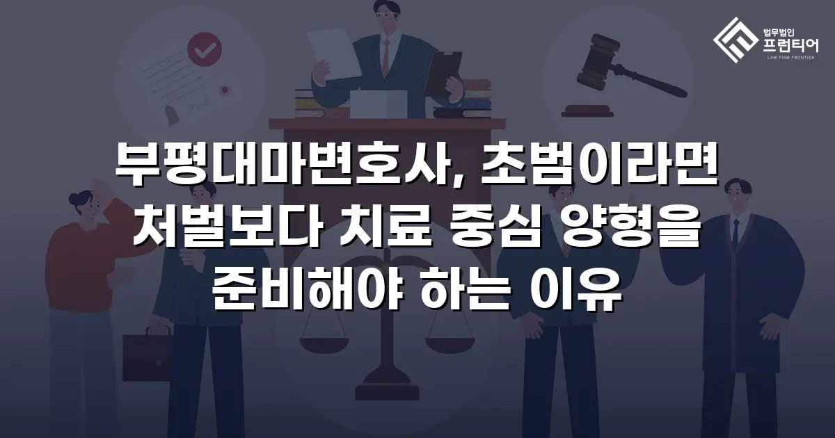 부평대마변호사, 초범이라면 처벌보다 치료 중심 양형을 준비해야 하는 이유
