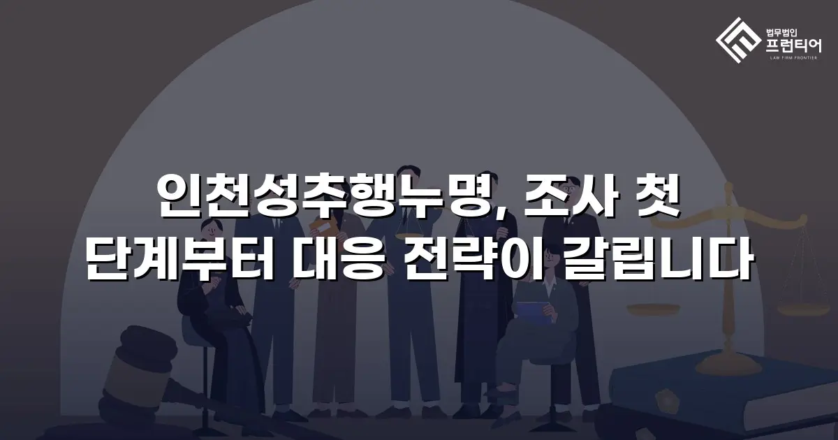 인천성추행누명, 조사 첫 단계부터 대응 전략이 갈립니다