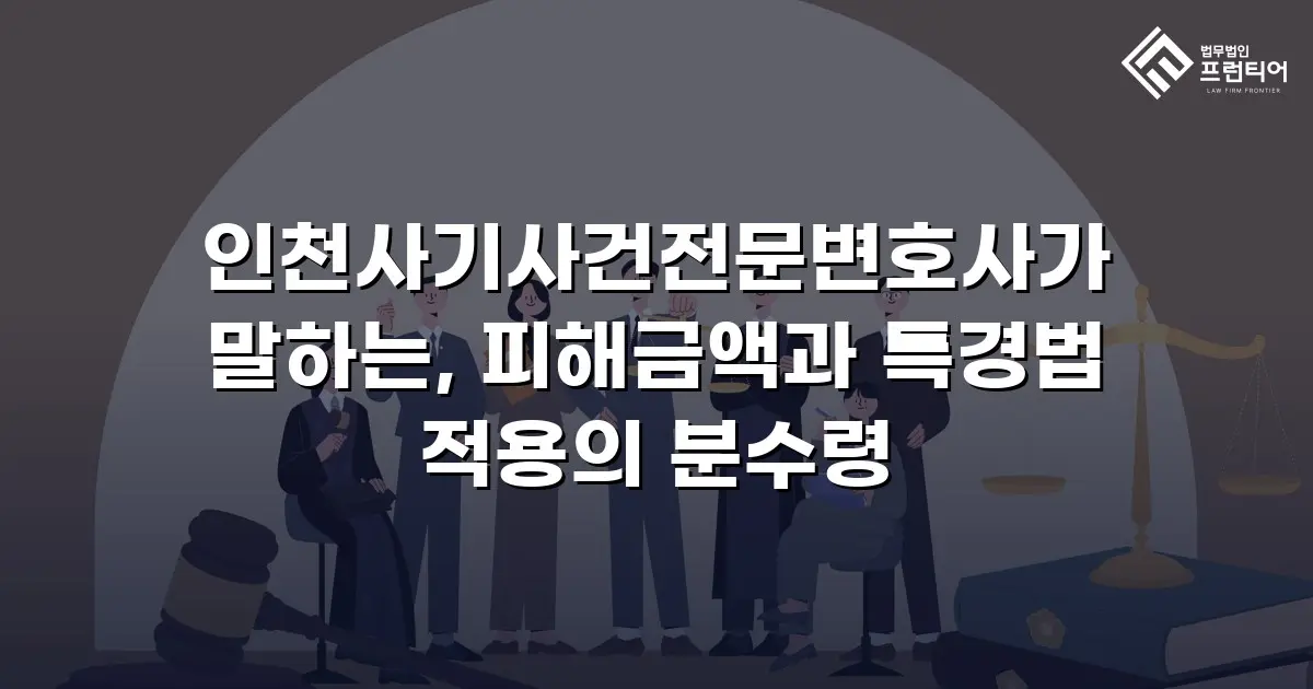 인천사기사건전문변호사가 말하는, 피해금액과 특경법 적용의 분수령