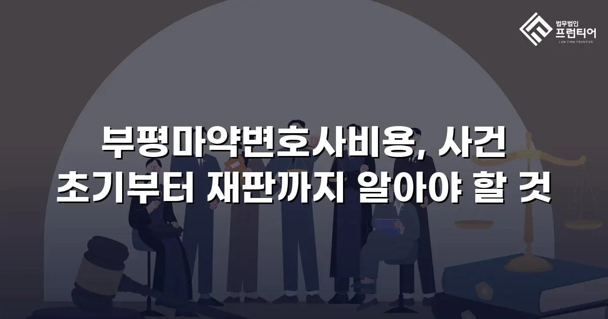 부평마약변호사비용, 사건 초기부터 재판까지 알아야 할 것