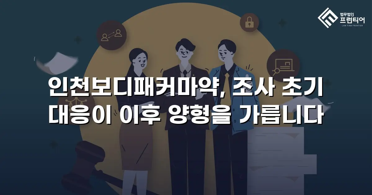 인천보디패커마약, 조사 초기 대응이 이후 양형을 가릅니다