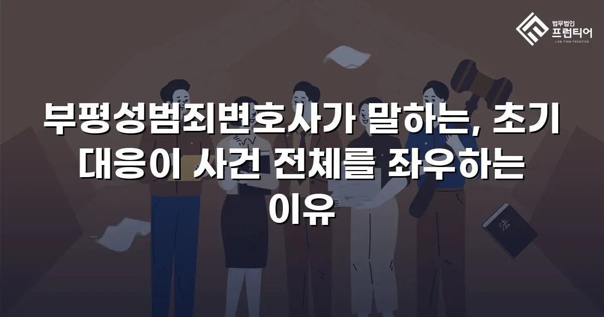 부평성범죄변호사가 말하는, 초기 대응이 사건 전체를 좌우하는 이유