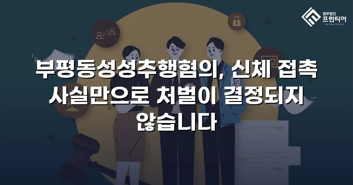 부평동성성추행혐의, 신체 접촉 사실만으로 처벌이 결정되지 않습니다