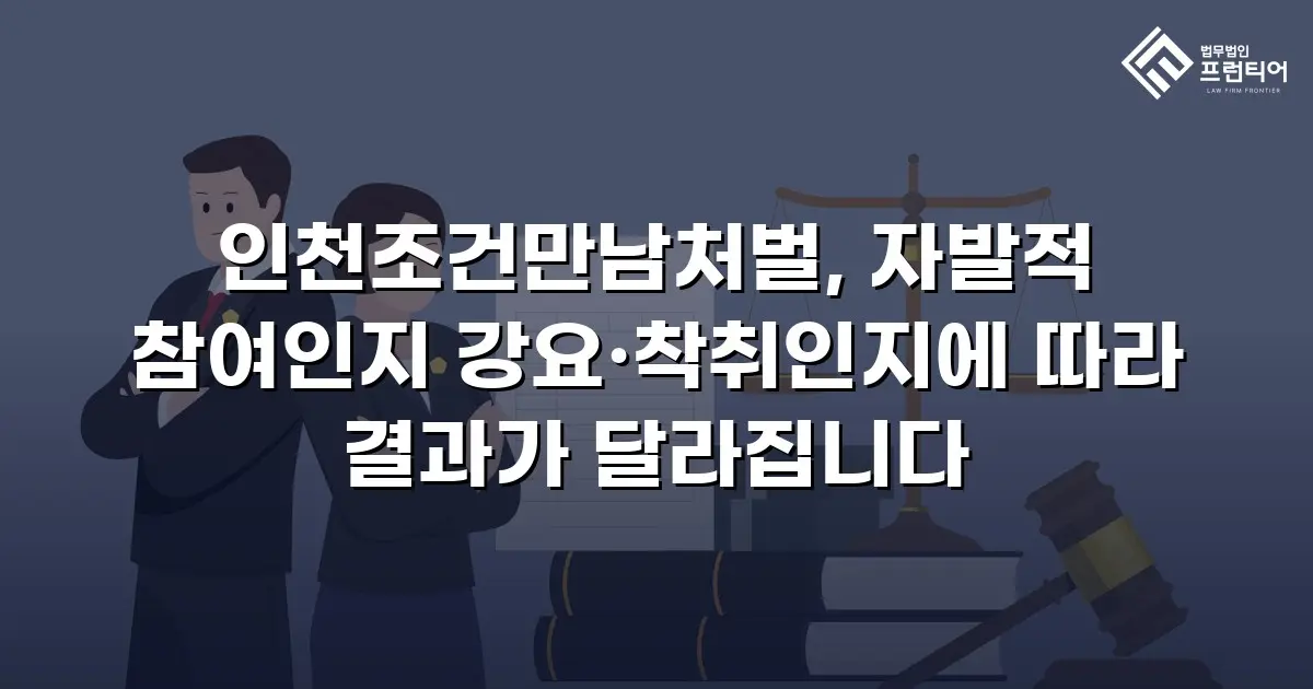 인천조건만남처벌, 자발적 참여인지 강요·착취인지에 따라 결과가 달라집니다