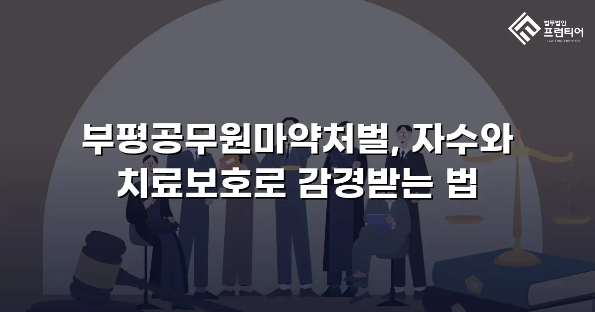 부평공무원마약처벌, 자수와 치료보호로 감경받는 법