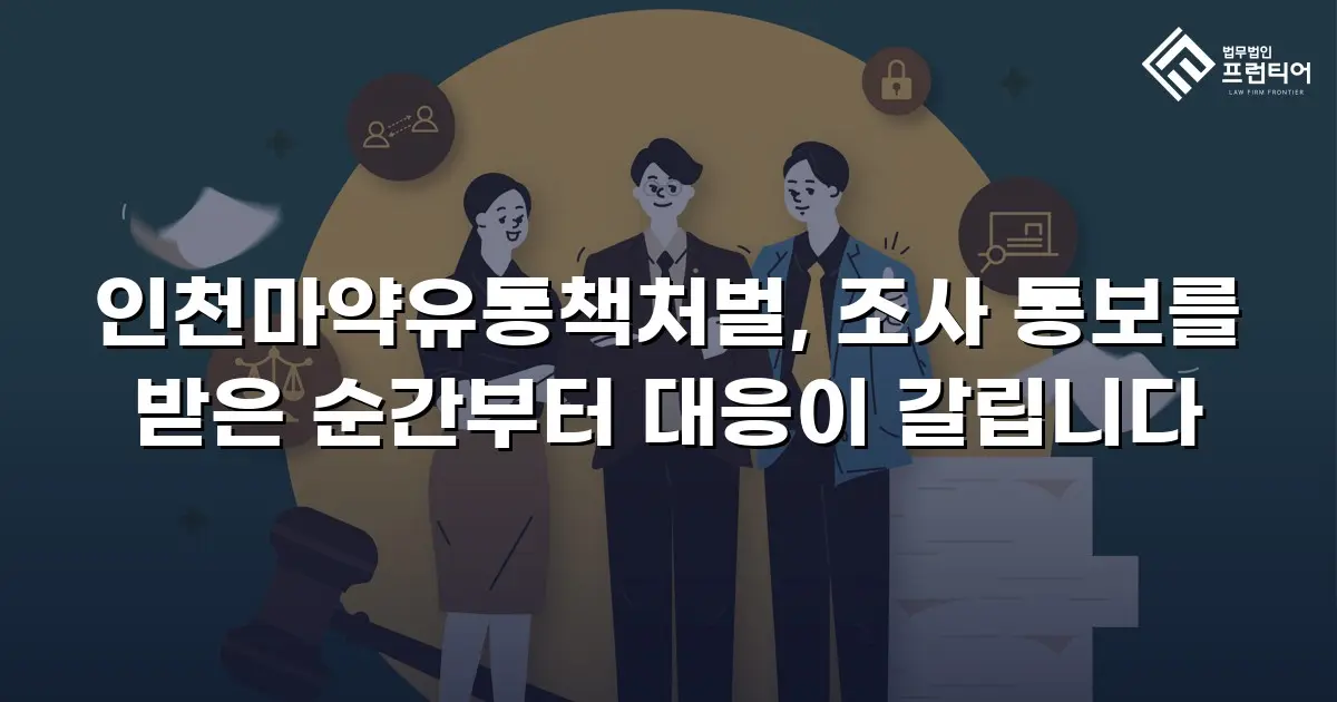 인천마약유통책처벌, 조사 통보를 받은 순간부터 대응이 갈립니다