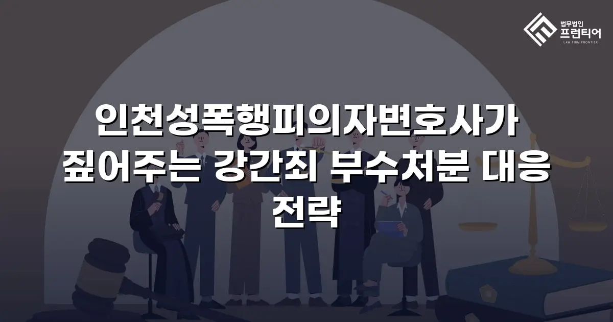 인천성폭행피의자변호사가 짚어주는 강간죄 부수처분 대응 전략