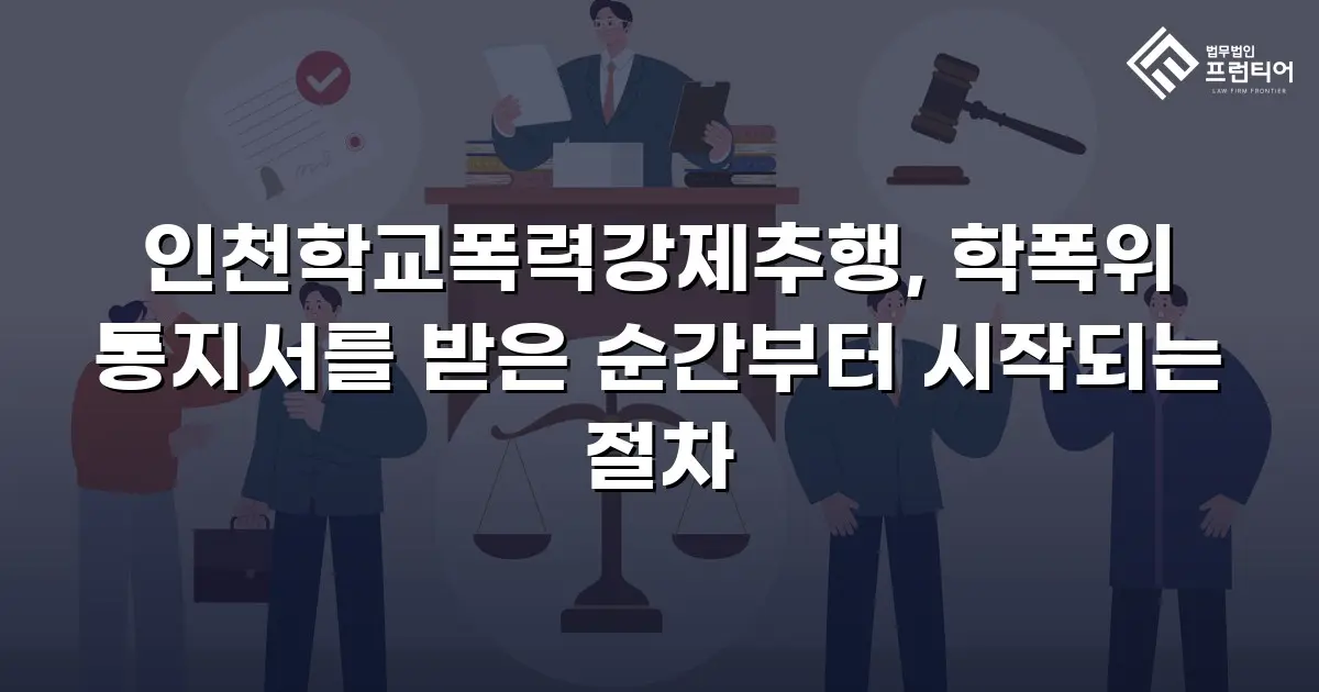 인천학교폭력강제추행, 학폭위 통지서를 받은 순간부터 시작되는 절차