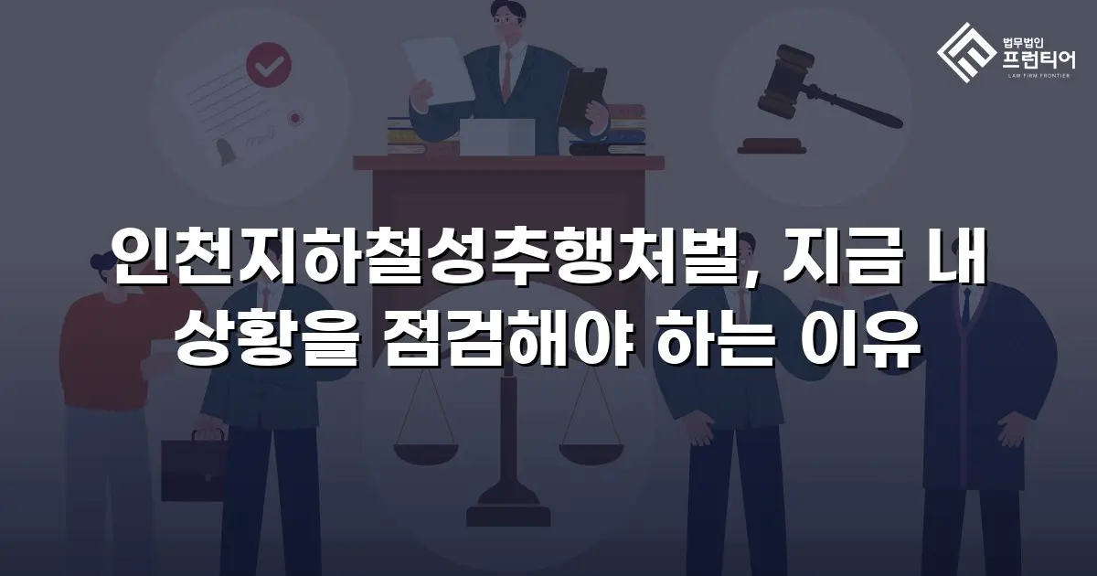 인천지하철성추행처벌, 지금 내 상황을 점검해야 하는 이유