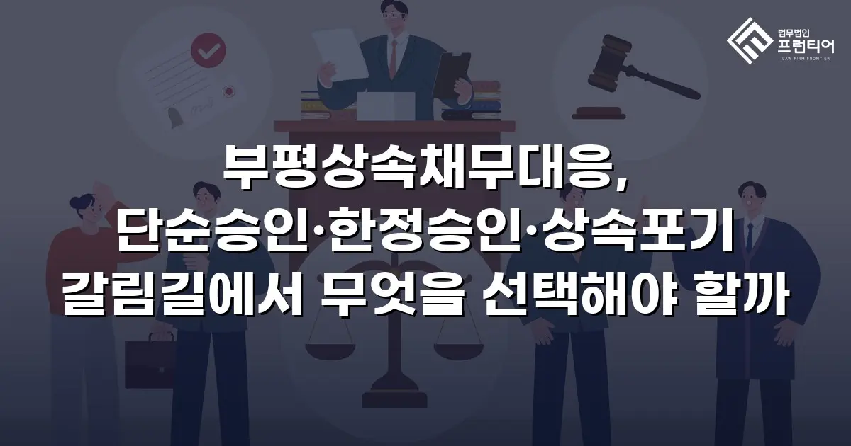 부평상속채무대응, 단순승인·한정승인·상속포기 갈림길에서 무엇을 선택해야 할까