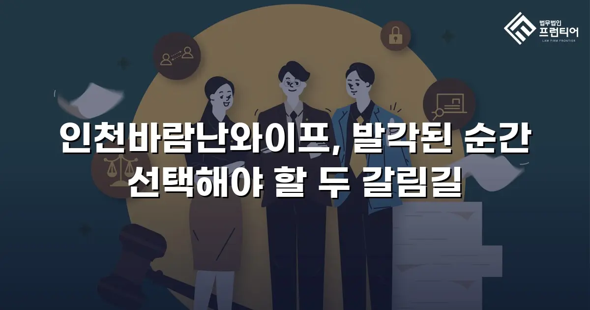 인천바람난와이프, 발각된 순간 선택해야 할 두 갈림길