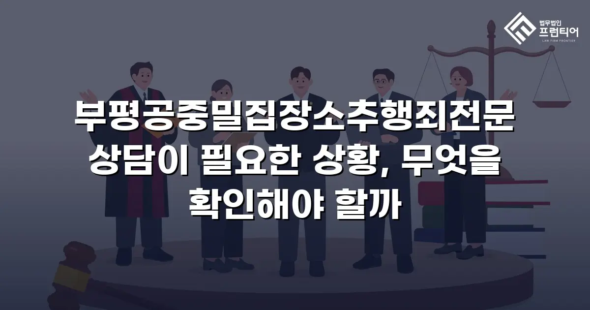 부평공중밀집장소추행죄전문 상담이 필요한 상황, 무엇을 확인해야 할까