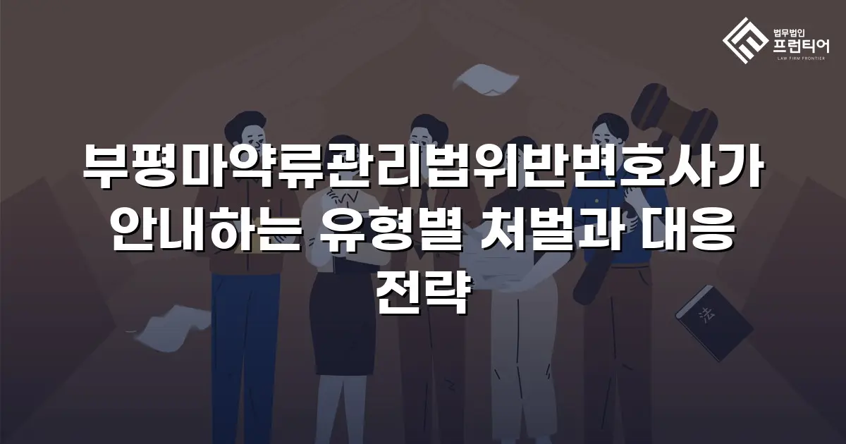 부평마약류관리법위반변호사가 안내하는 유형별 처벌과 대응 전략