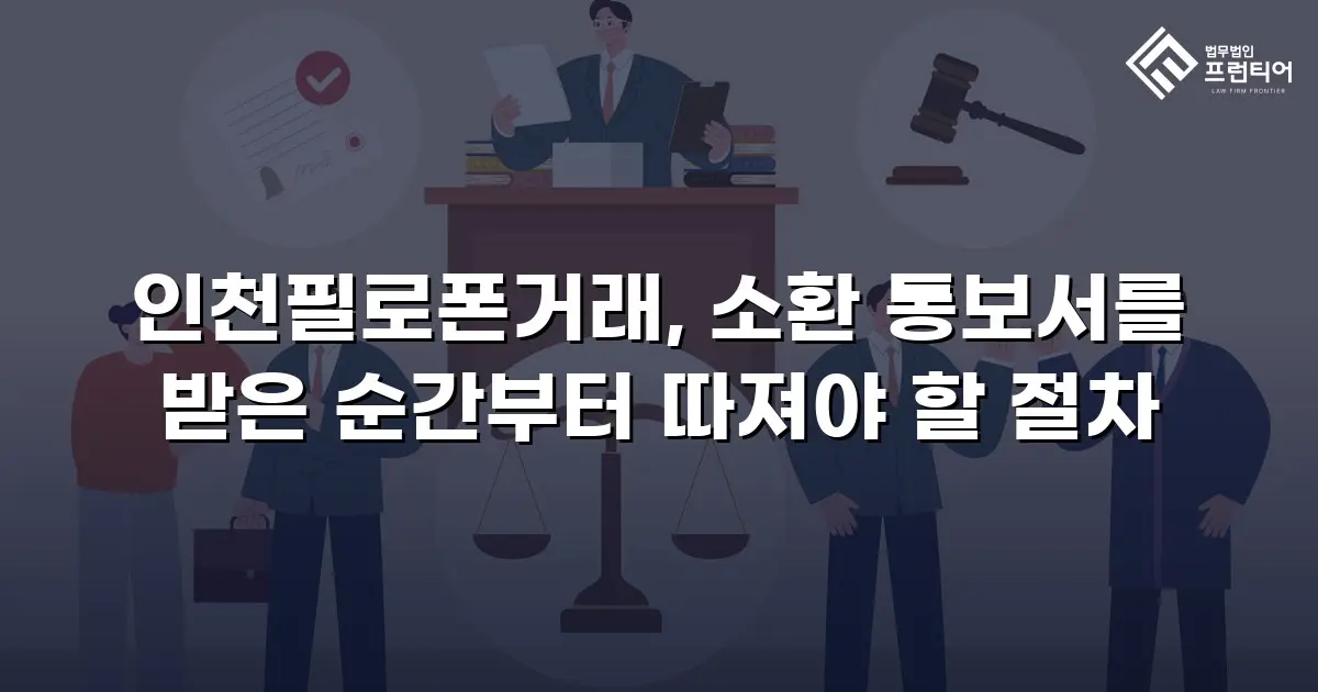 인천필로폰거래, 소환 통보서를 받은 순간부터 따져야 할 절차