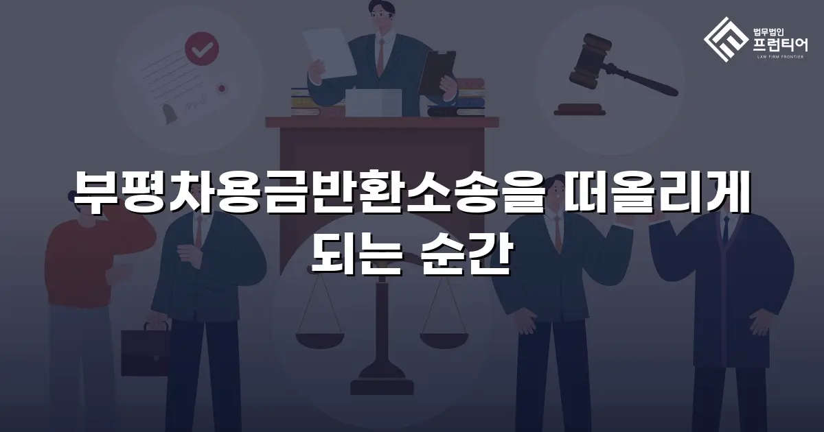부평차용금반환소송을 떠올리게 되는 순간