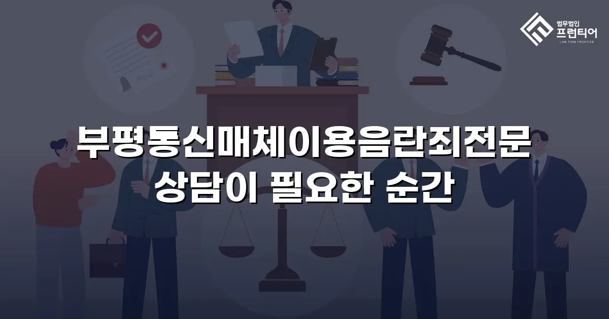 부평통신매체이용음란죄전문 상담이 필요한 순간