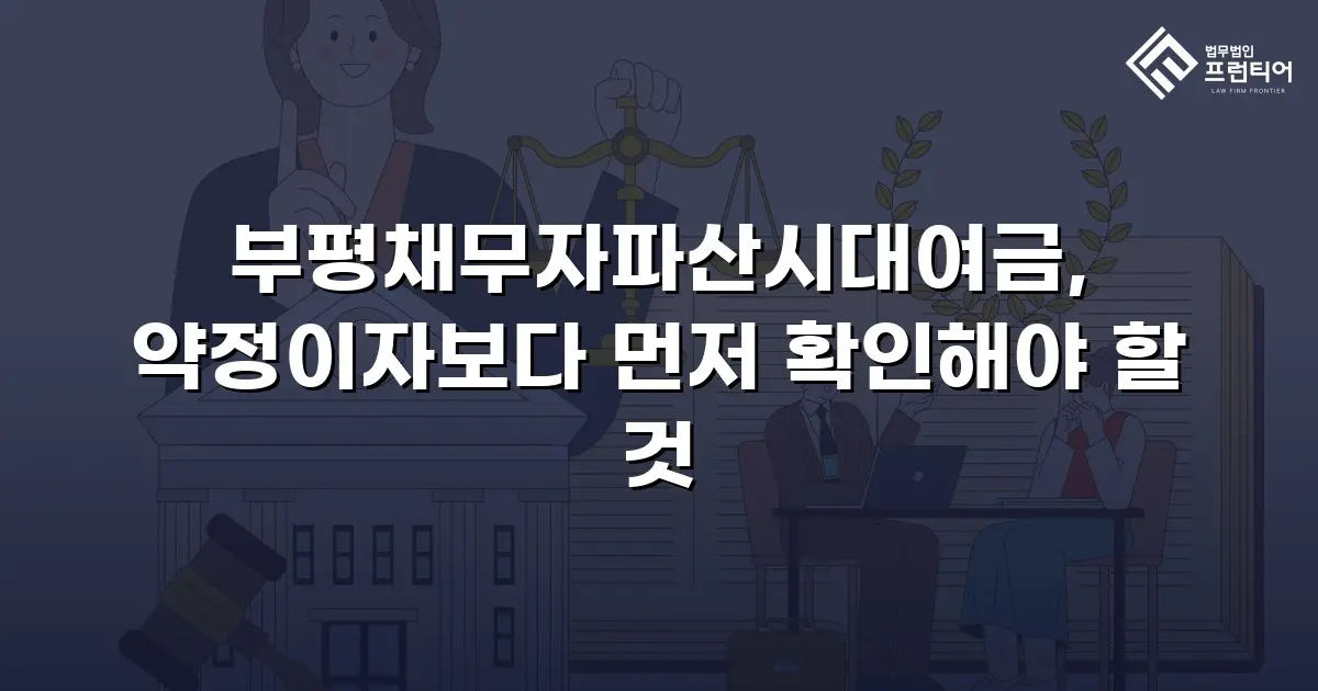 부평채무자파산시대여금, 약정이자보다 먼저 확인해야 할 것