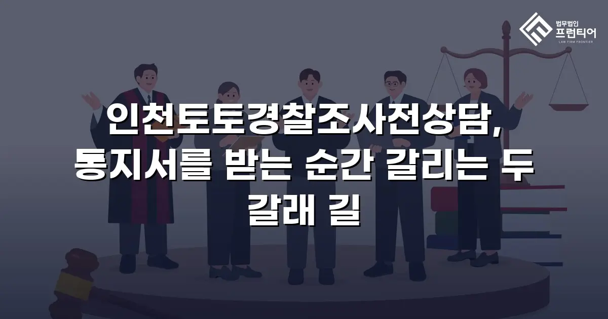 인천토토경찰조사전상담, 통지서를 받는 순간 갈리는 두 갈래 길