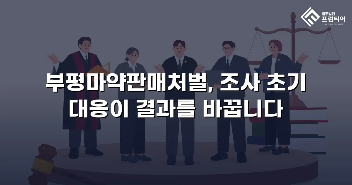 부평마약판매처벌, 조사 초기 대응이 결과를 바꿉니다