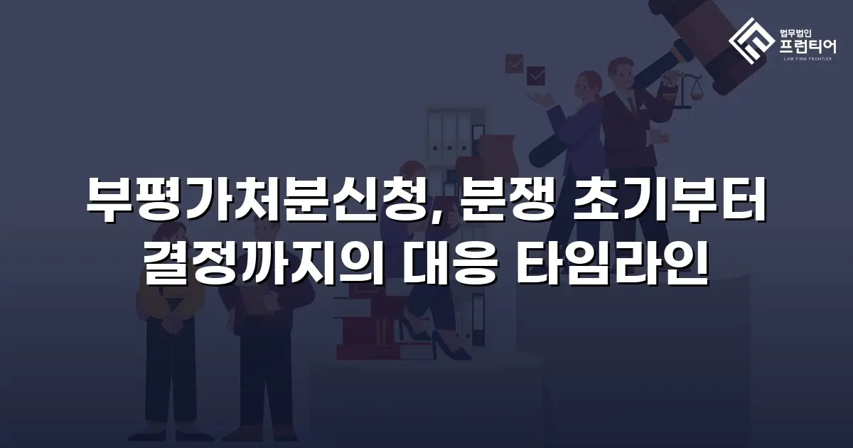 부평가처분신청, 분쟁 초기부터 결정까지의 대응 타임라인
