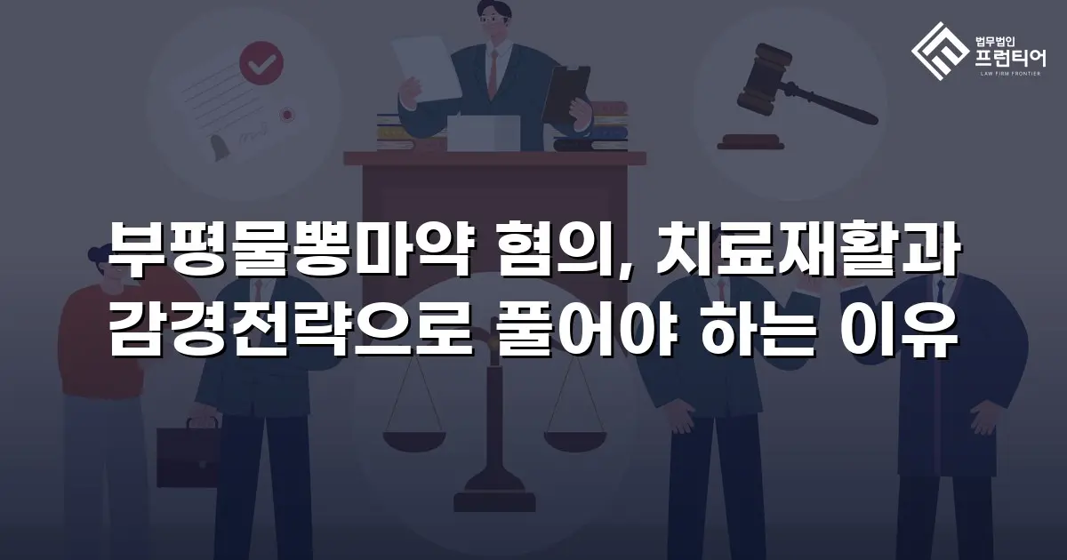부평물뽕마약 혐의, 치료재활과 감경전략으로 풀어야 하는 이유
