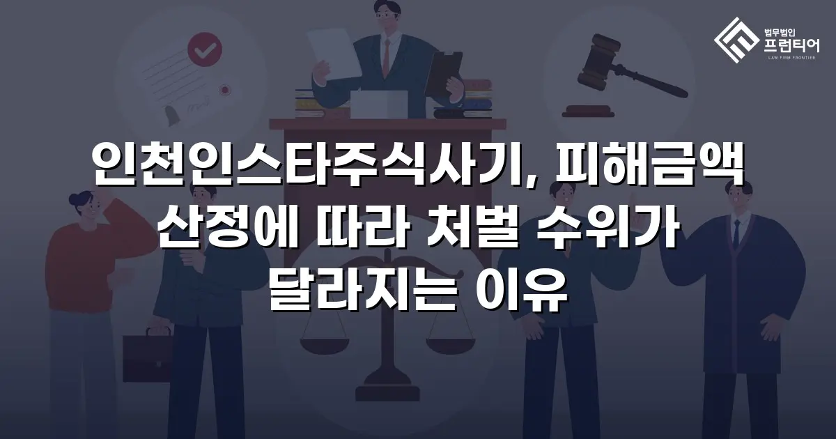 인천인스타주식사기, 피해금액 산정에 따라 처벌 수위가 달라지는 이유