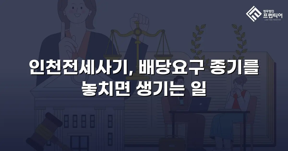 인천전세사기, 배당요구 종기를 놓치면 생기는 일