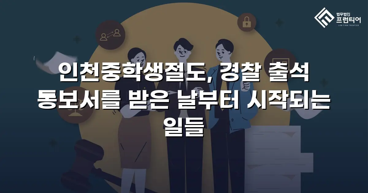 인천중학생절도, 경찰 출석 통보서를 받은 날부터 시작되는 일들