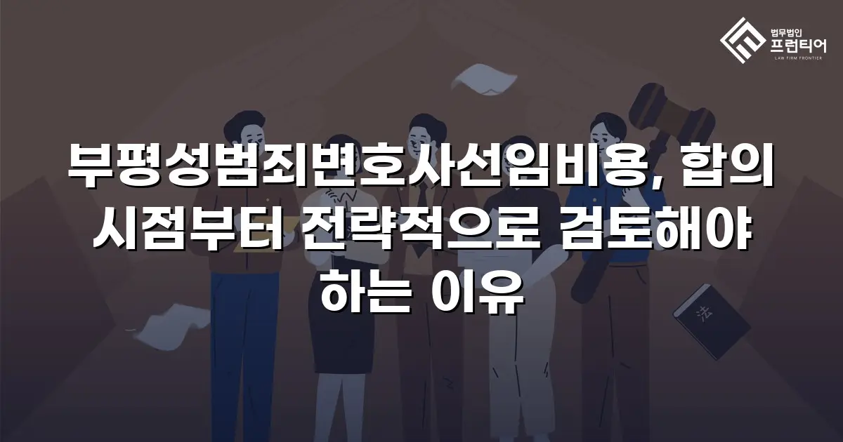 부평성범죄변호사선임비용, 합의 시점부터 전략적으로 검토해야 하는 이유