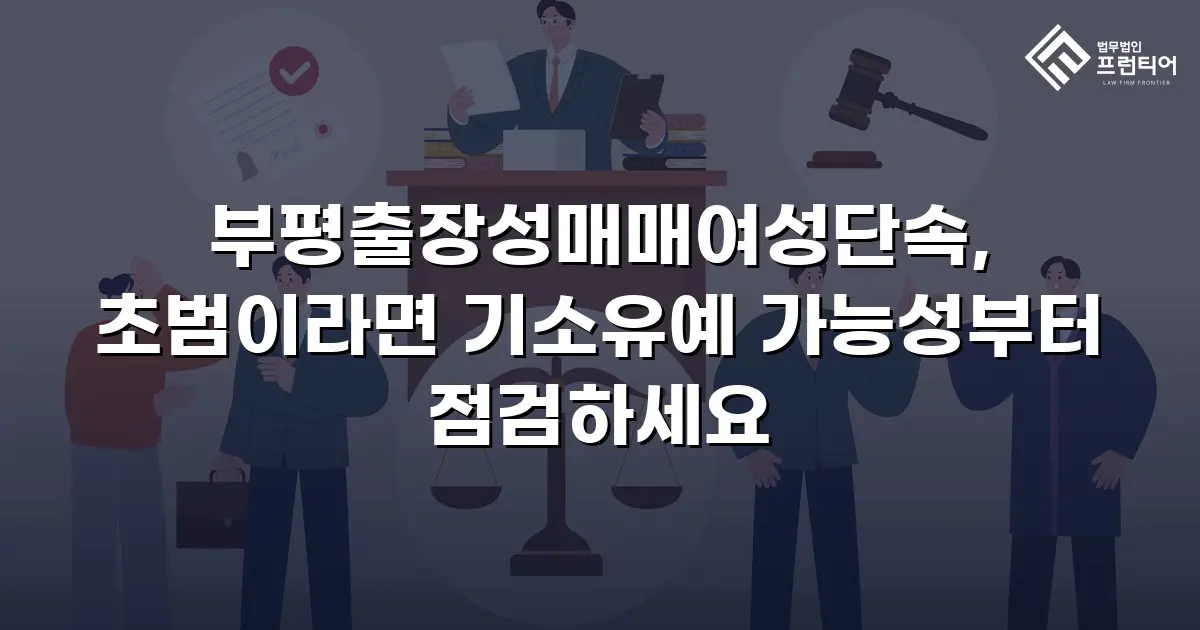 부평출장성매매여성단속, 초범이라면 기소유예 가능성부터 점검하세요