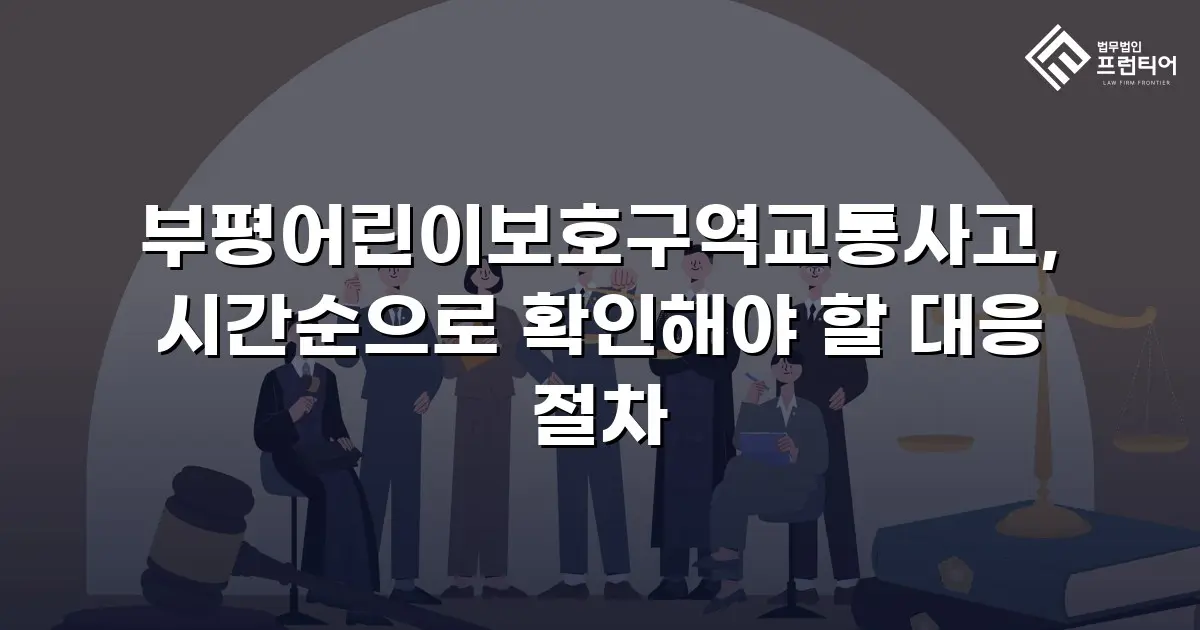 부평어린이보호구역교통사고, 시간순으로 확인해야 할 대응 절차