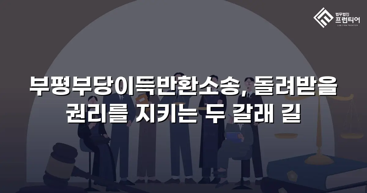 부평부당이득반환소송, 돌려받을 권리를 지키는 두 갈래 길