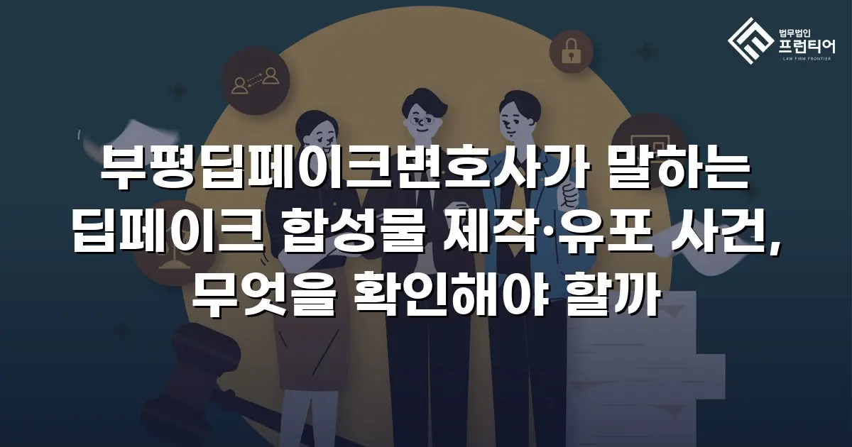 부평딥페이크변호사가 말하는 딥페이크 합성물 제작·유포 사건, 무엇을 확인해야 할까
