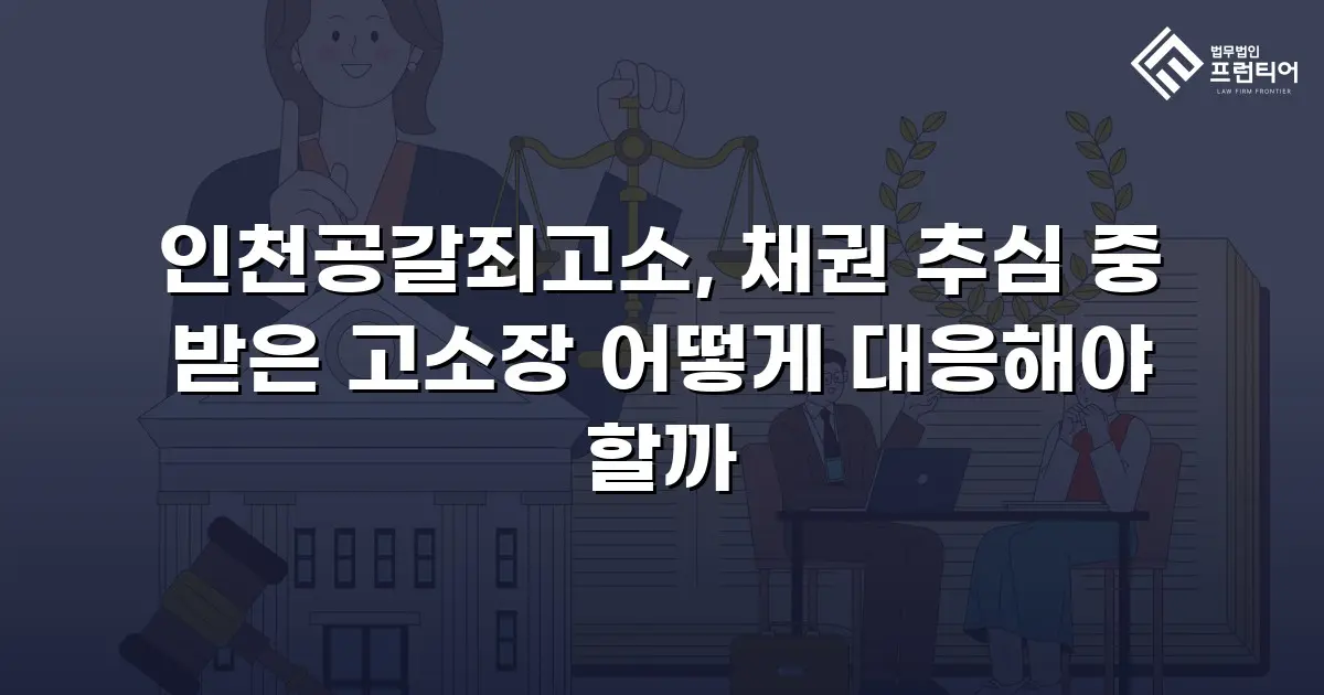인천공갈죄고소, 채권 추심 중 받은 고소장 어떻게 대응해야 할까