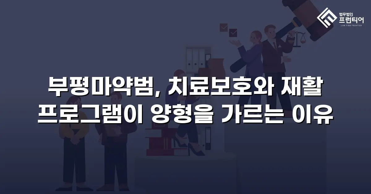 부평마약범, 치료보호와 재활 프로그램이 양형을 가르는 이유