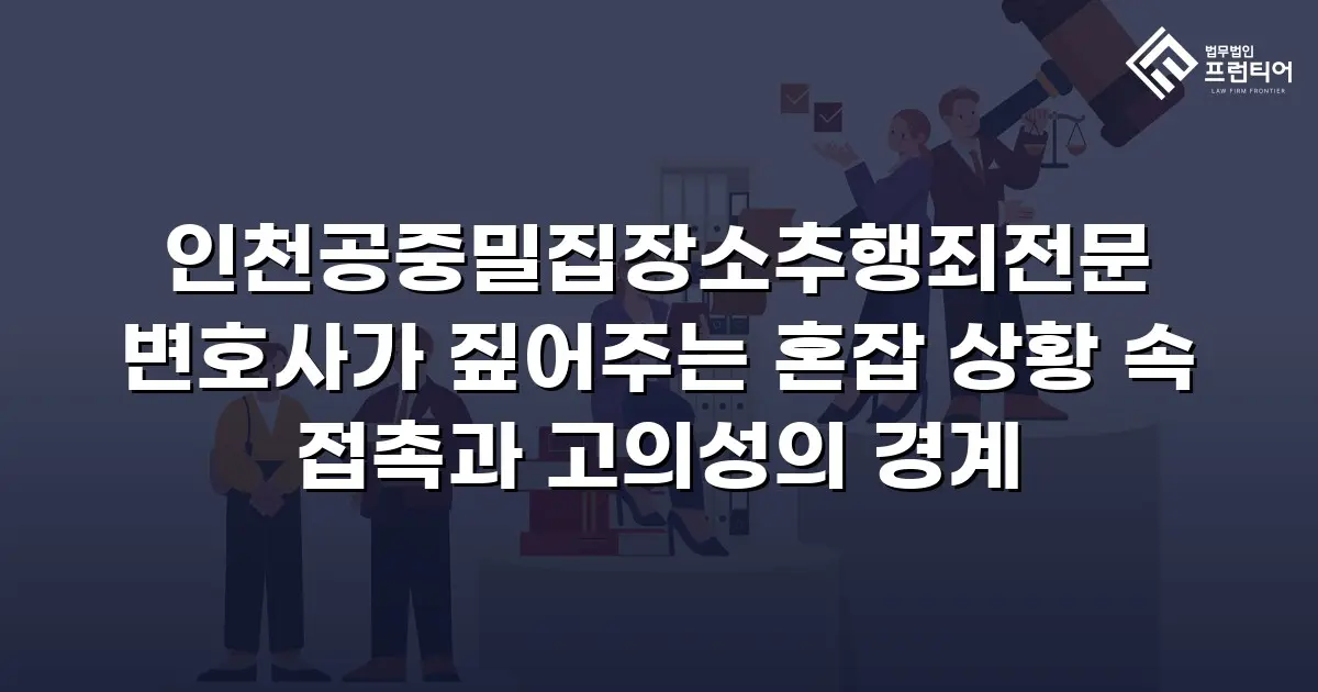인천공중밀집장소추행죄전문 변호사가 짚어주는 혼잡 상황 속 접촉과 고의성의 경계
