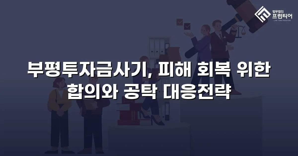 부평투자금사기, 피해 회복 위한 합의와 공탁 대응전략