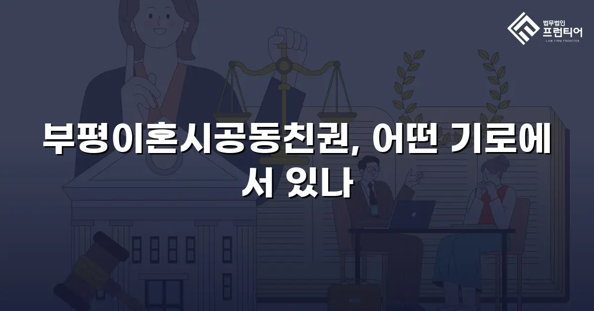 부평이혼시공동친권, 어떤 기로에 서 있나