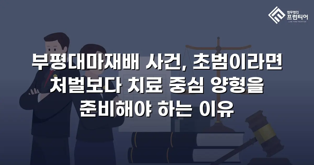 부평대마재배 사건, 초범이라면 처벌보다 치료 중심 양형을 준비해야 하는 이유