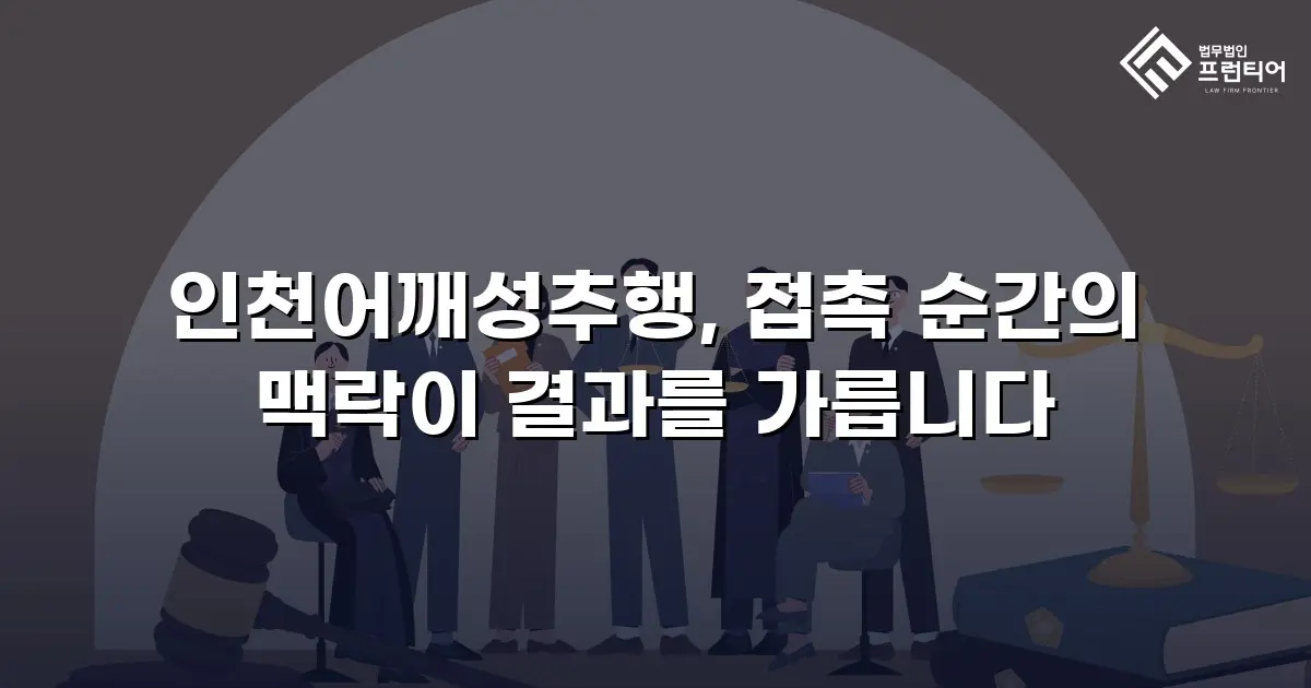 인천어깨성추행, 접촉 순간의 맥락이 결과를 가릅니다