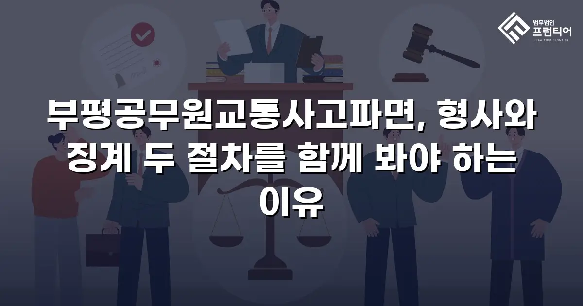 부평공무원교통사고파면, 형사와 징계 두 절차를 함께 봐야 하는 이유