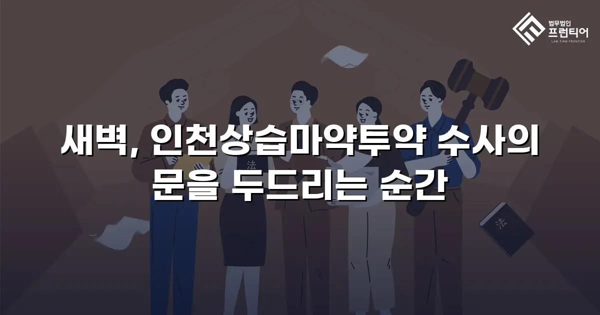 새벽, 인천상습마약투약 수사의 문을 두드리는 순간