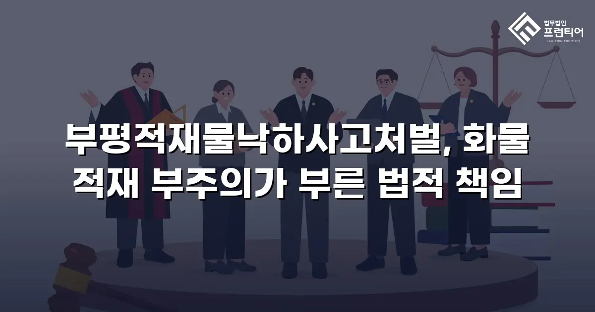 부평적재물낙하사고처벌, 화물 적재 부주의가 부른 법적 책임
